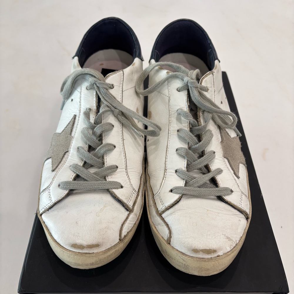 Golden Goose SuperStar GGDB/SSTAR White Gray Athletic Shoes Great condition Sz39 - Picture 5 of 13